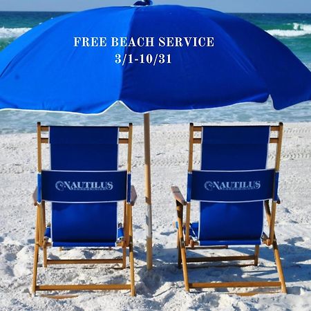 Nautilus 2408 Gulf View 2 Bedroom 4Th Floor Free Beach Service Fort Walton Beach Exteriör bild
